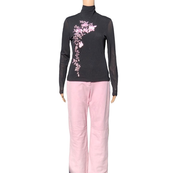 St. John Collection pink suede pants Sz 4 - Picture 14 of 15